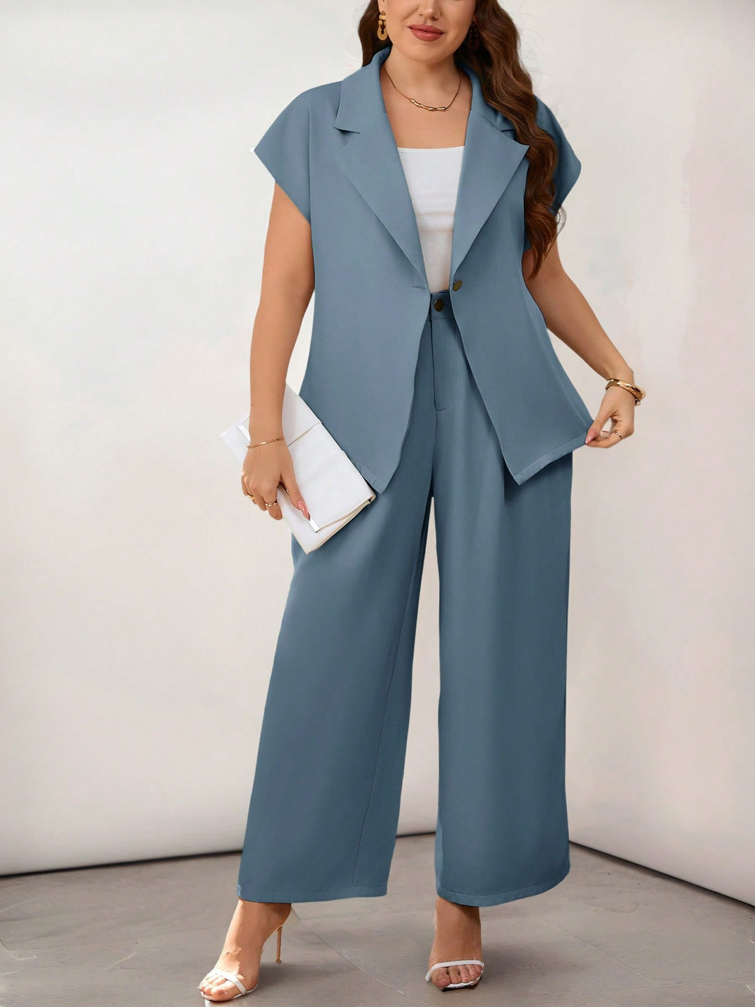 Costum SHEIN, albastru
