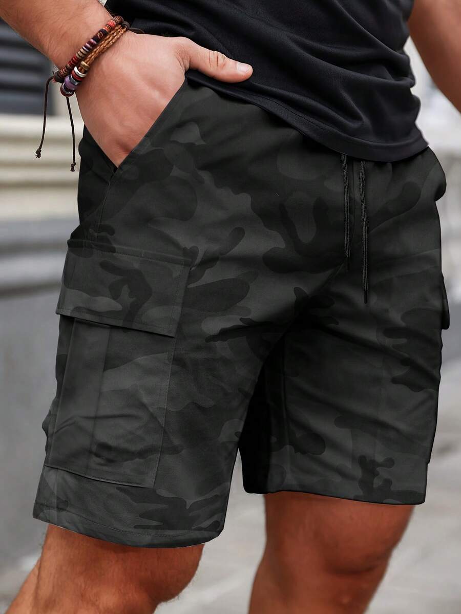 Pantaloni scurți SHEIN, negru