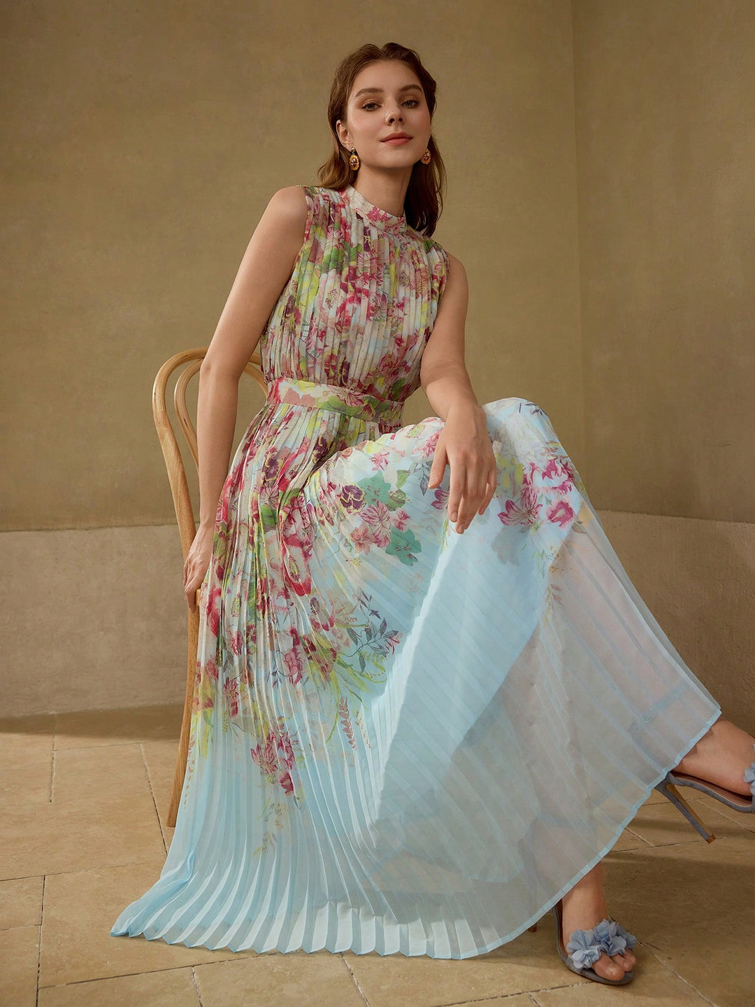 Rochie midi SHEIN, mix culori