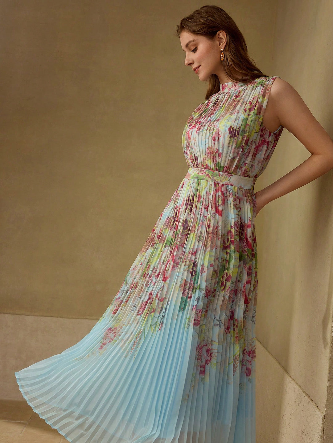 Rochie midi SHEIN, mix culori