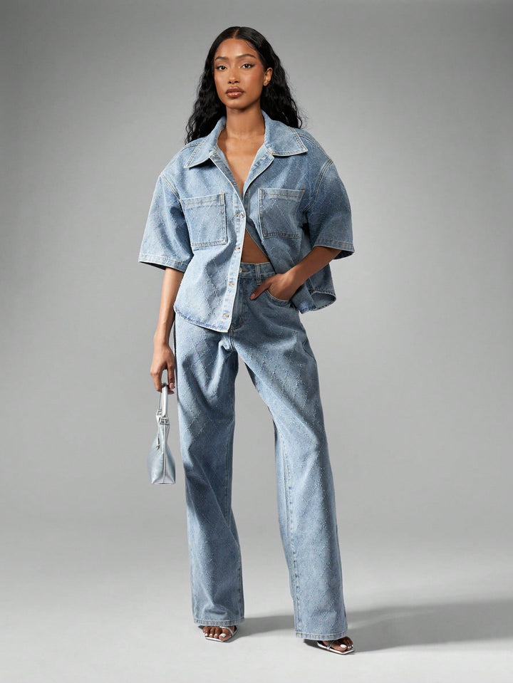 Jeans SHEIN, albastru