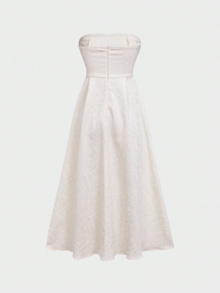 Rochie midi SHEIN, bej