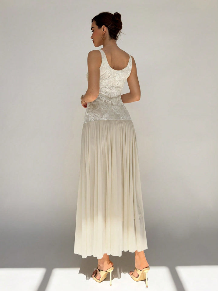 Rochie maxi SHEIN, bej