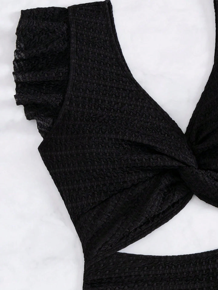 Costum de baie întreg SHEIN, negru