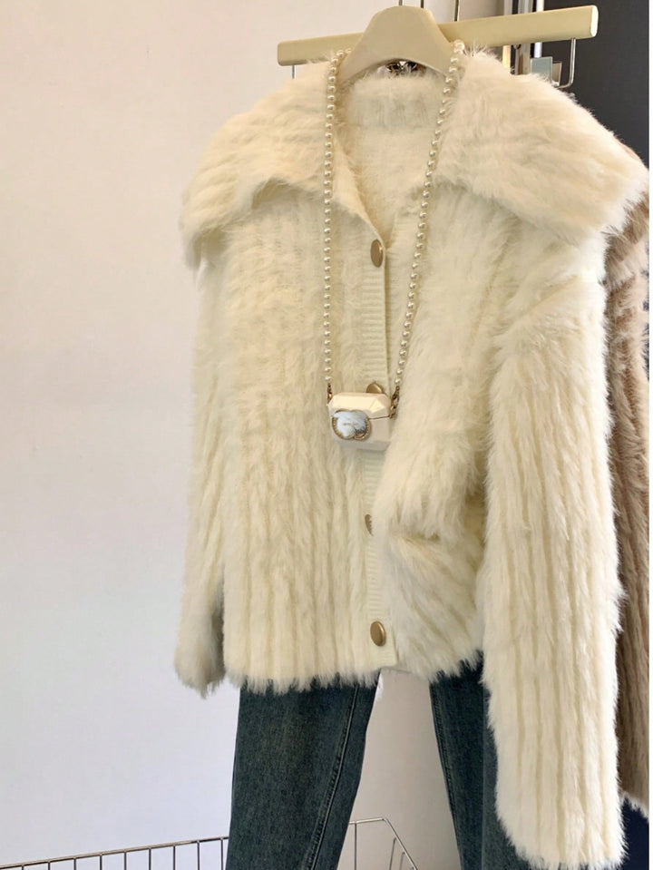 Cardigan SHEIN, alb