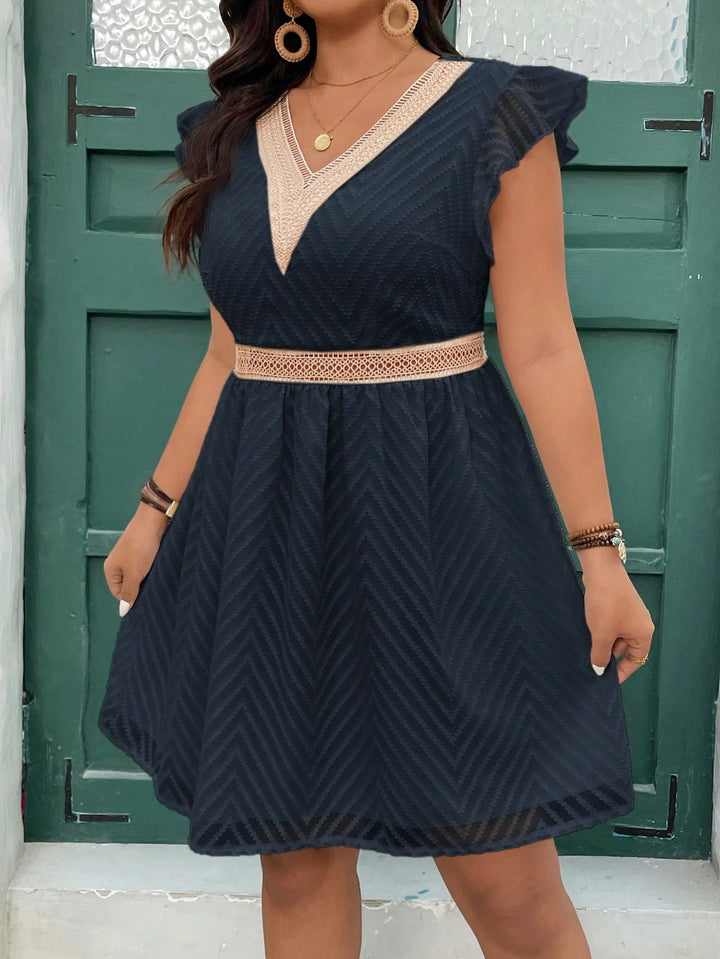Rochie mini Shein Curve+, albastru