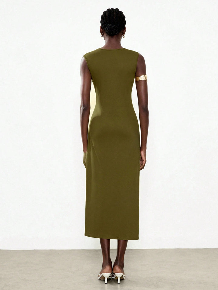 Rochie maxi SHEIN, verde