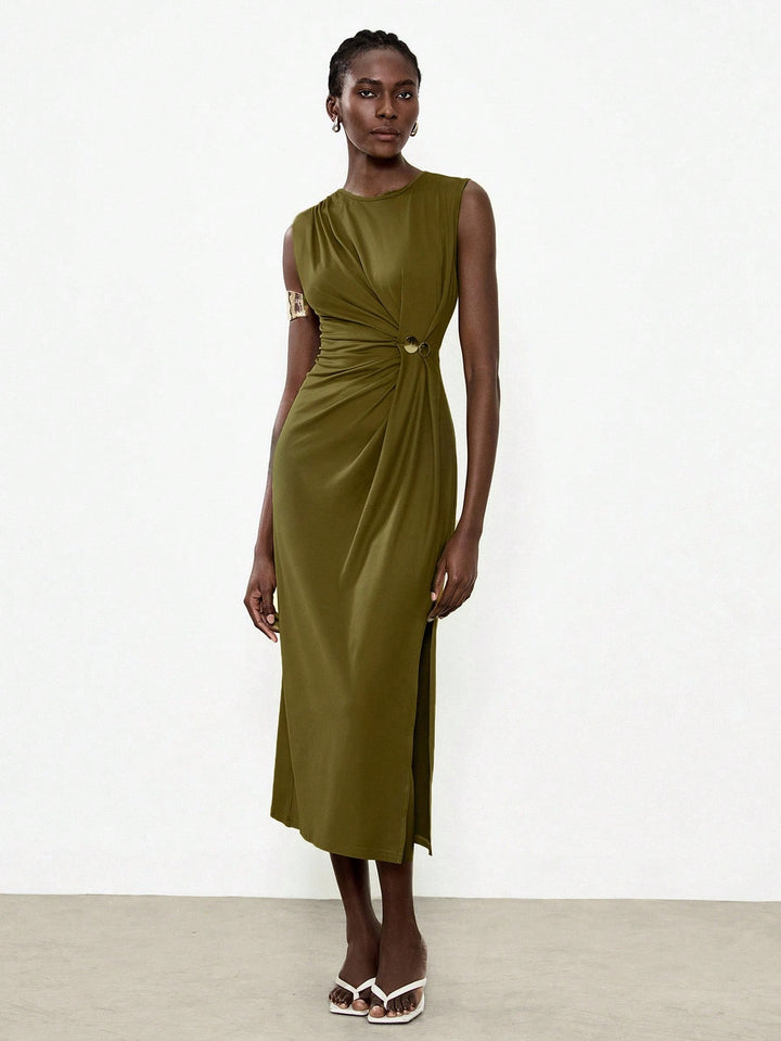 Rochie maxi SHEIN, verde