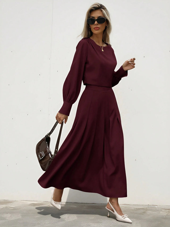 Rochie maxi SHEIN, vișiniu