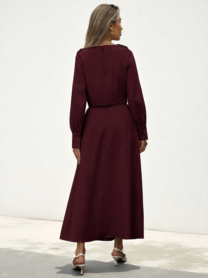 Rochie maxi SHEIN, vișiniu