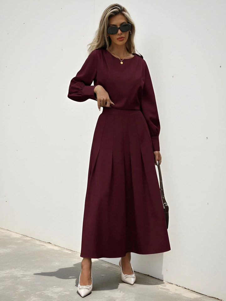 Rochie maxi SHEIN, vișiniu