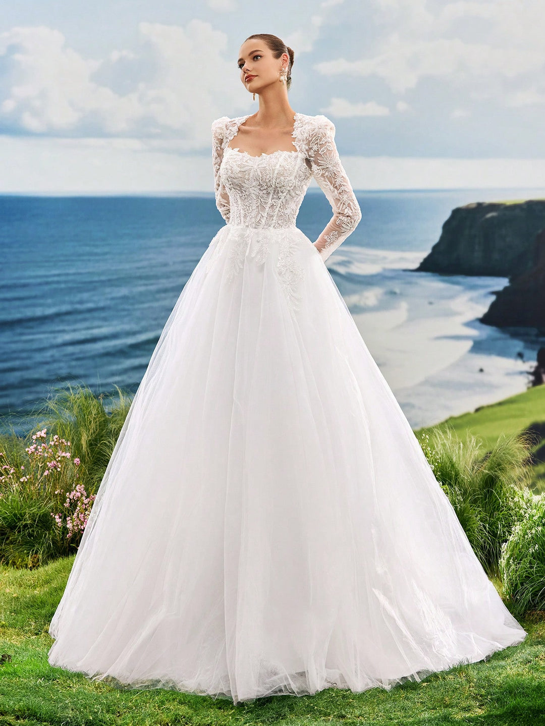 Rochie de ocazie și bridal  SHEIN, alb