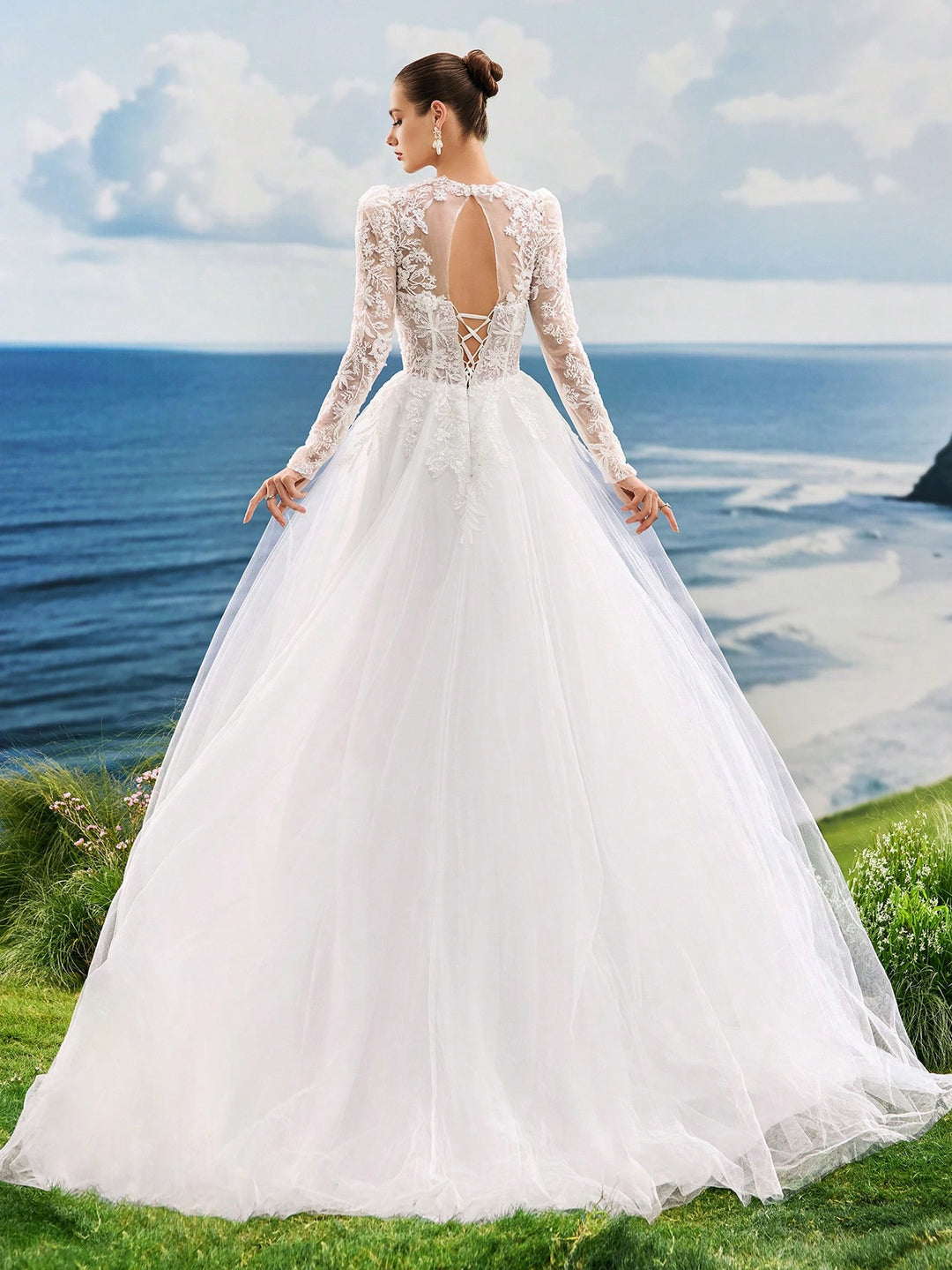 Rochie de ocazie și bridal  SHEIN, alb
