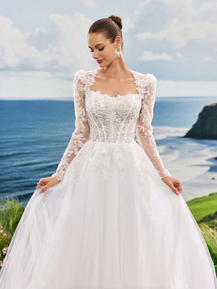 Rochie de ocazie și bridal  SHEIN, alb