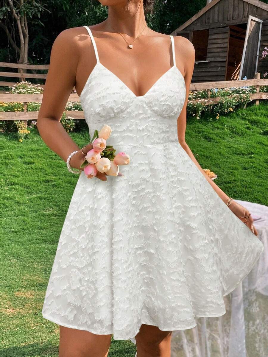 Rochie mini SHEIN, alb