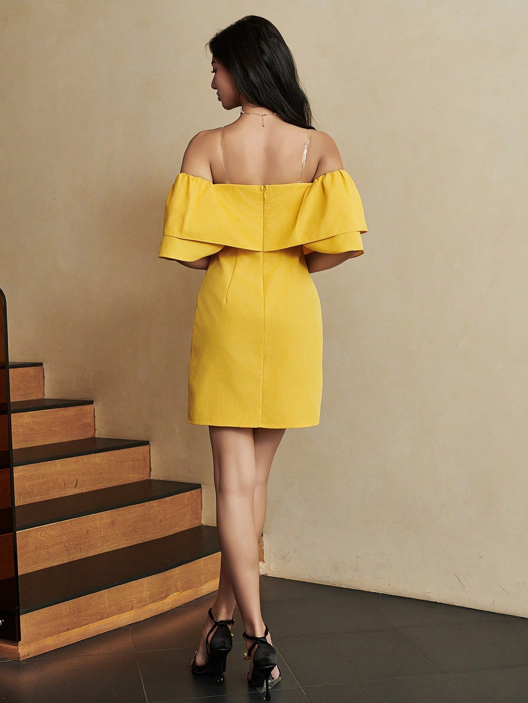 Rochie mini SHEIN, galben