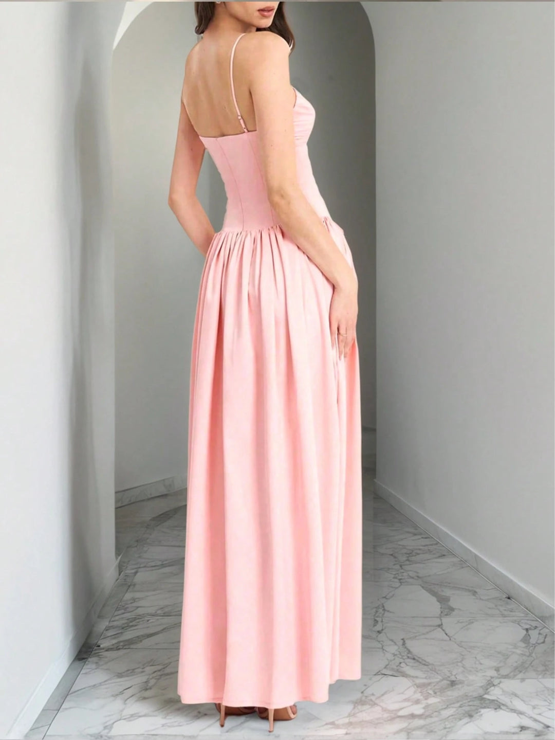 Rochie maxi SHEIN, roz
