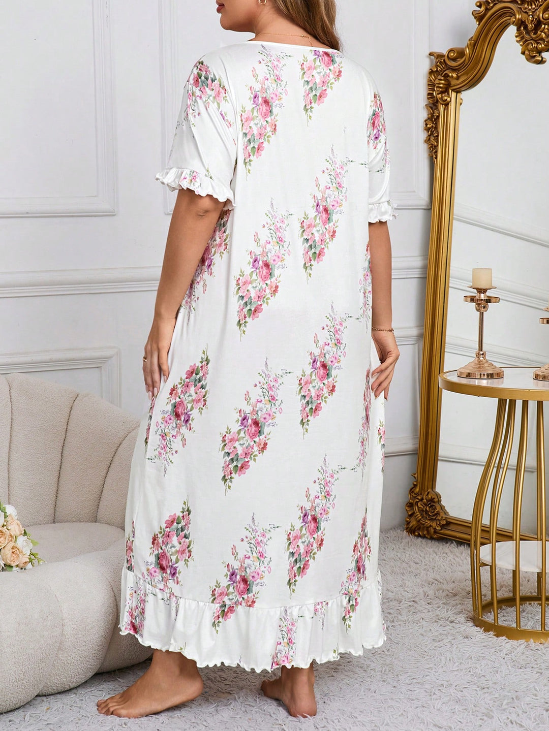 Rochie de noapte SHEIN, alb