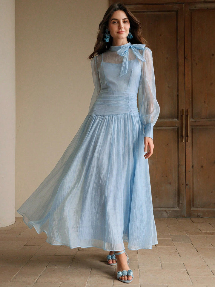 Rochie maxi SHEIN, albastru