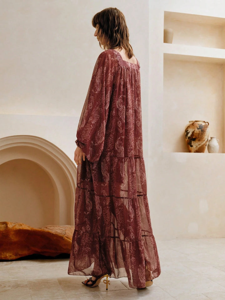 Rochie maxi SHEIN, vișiniu