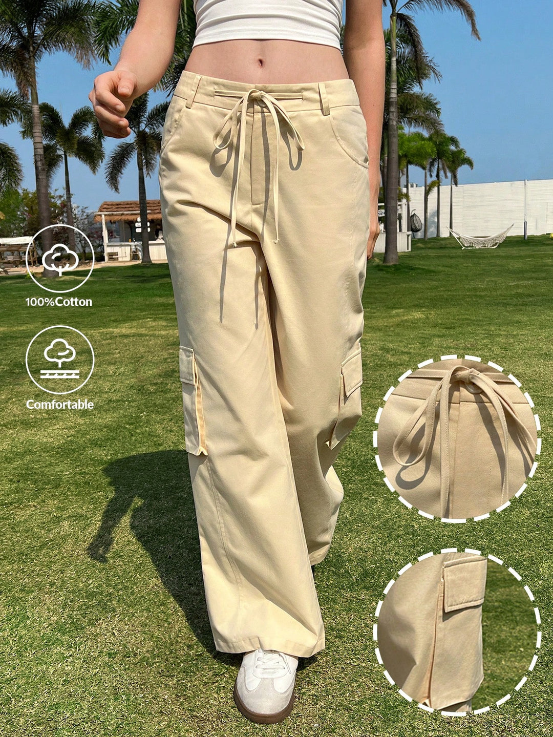 Pantaloni SHEIN, bej