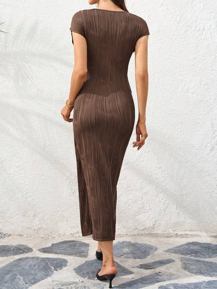 Rochie midi SHEIN, maro
