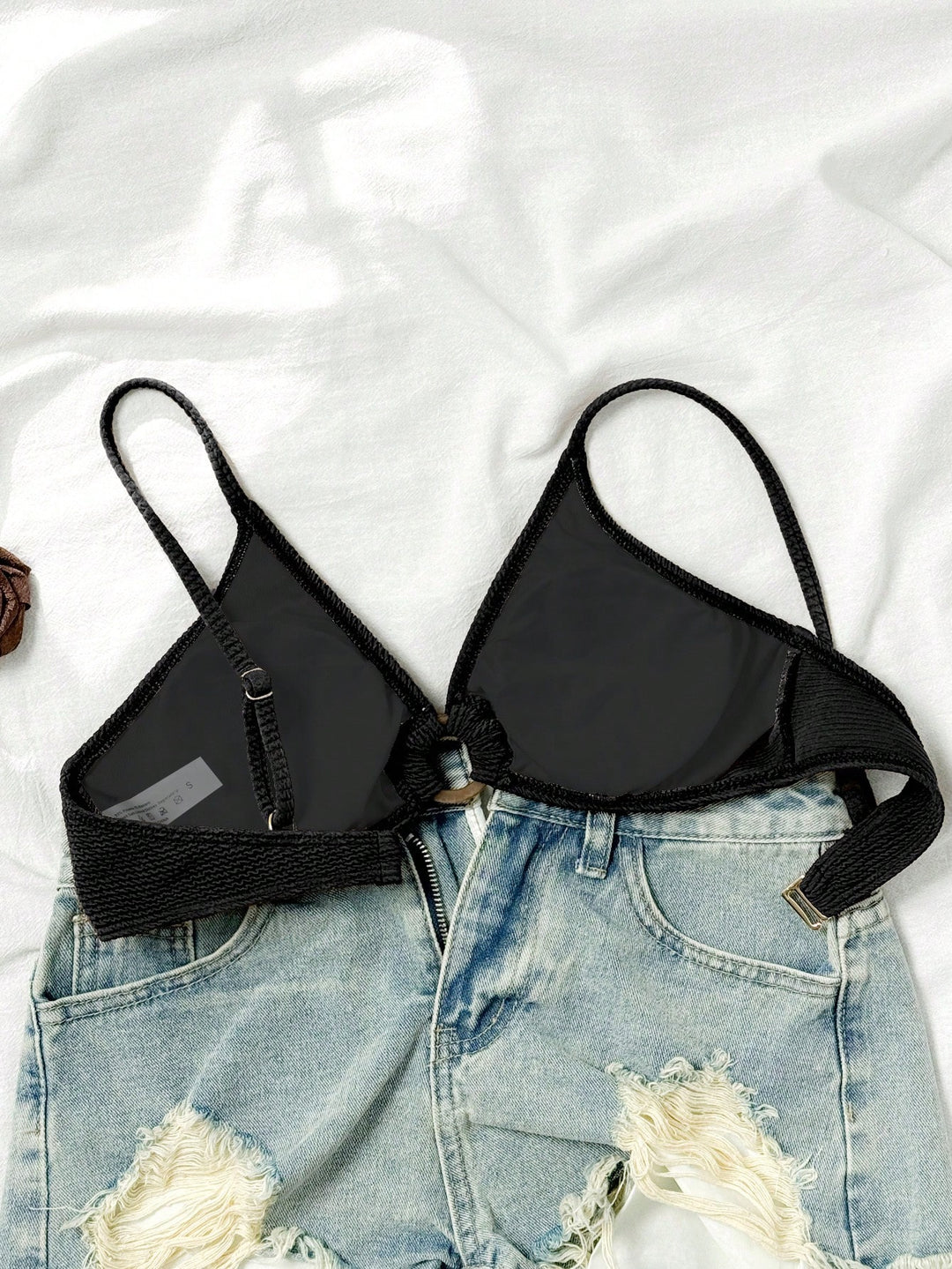 Sutien de baie SHEIN, negru