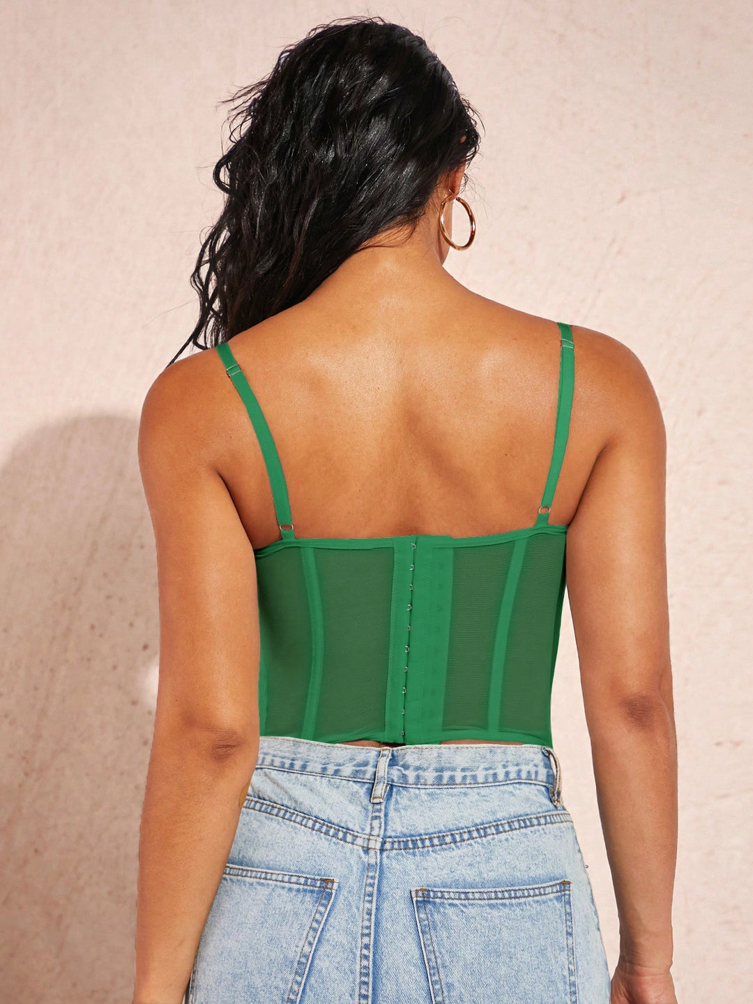 Top SHEIN, verde