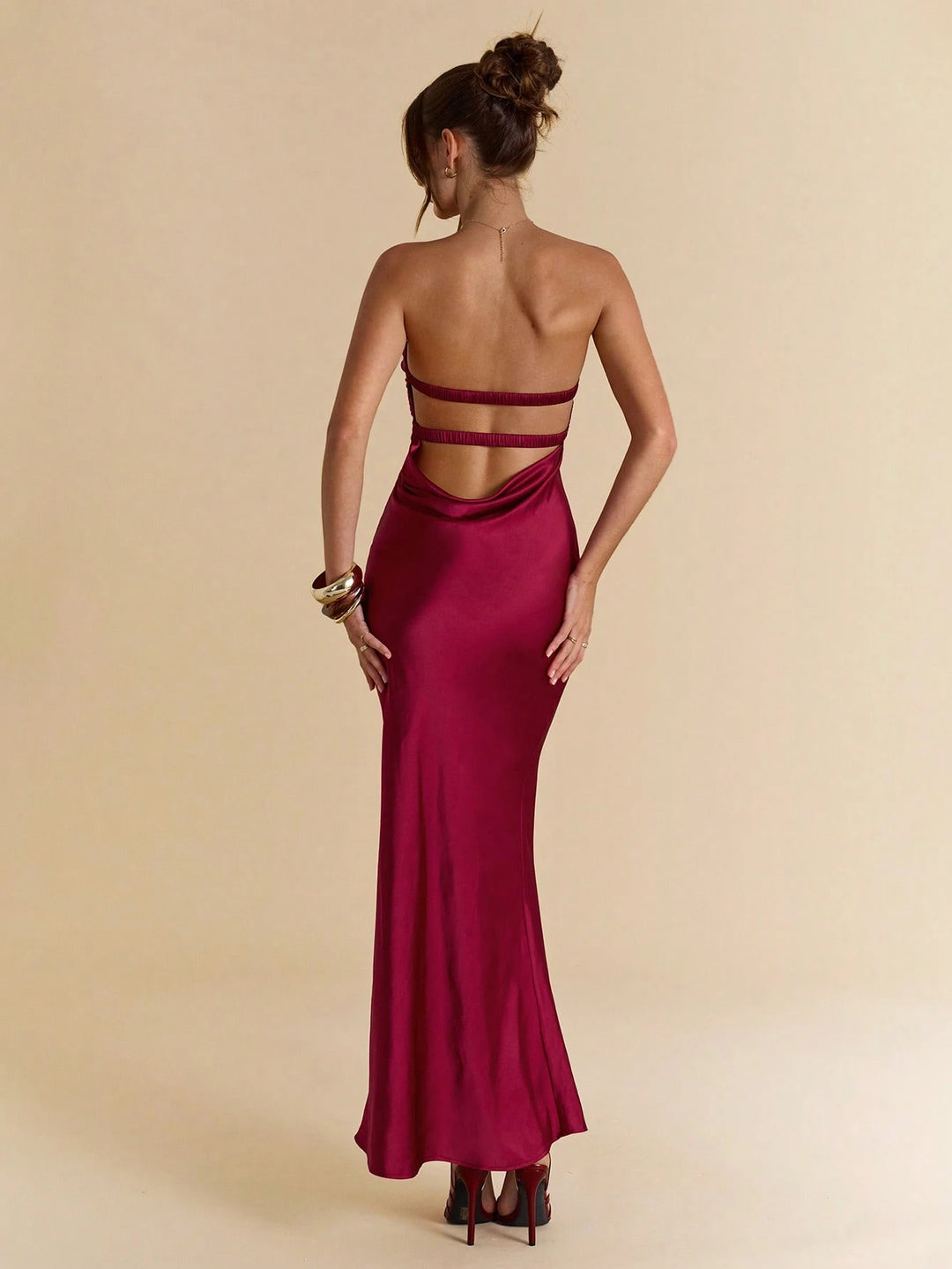 Rochie maxi SHEIN, vișiniu