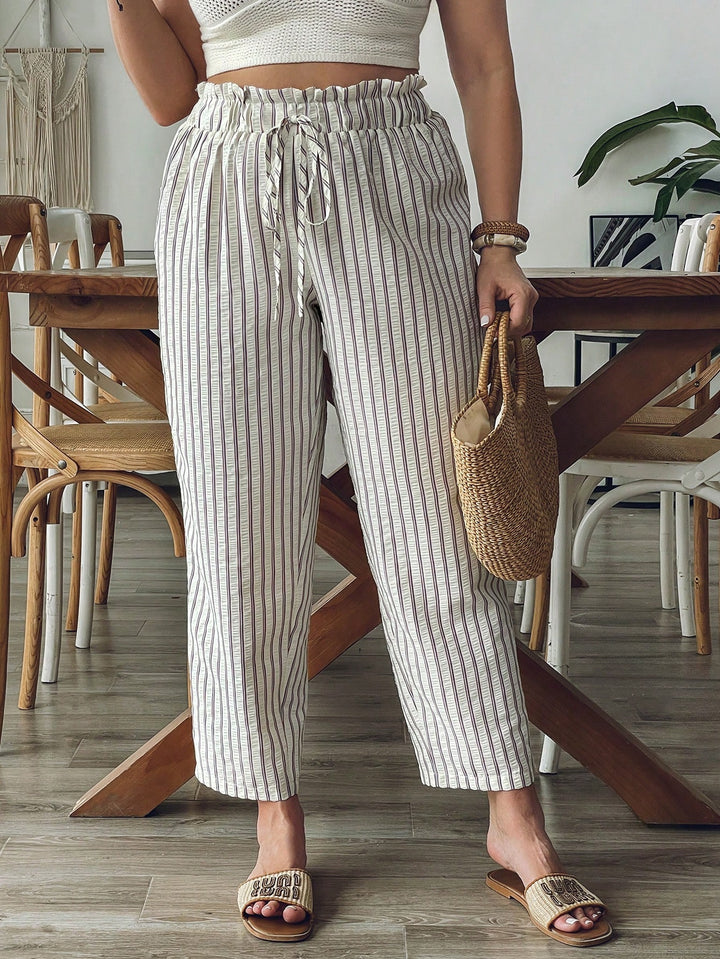 Pantaloni SHEIN, alb