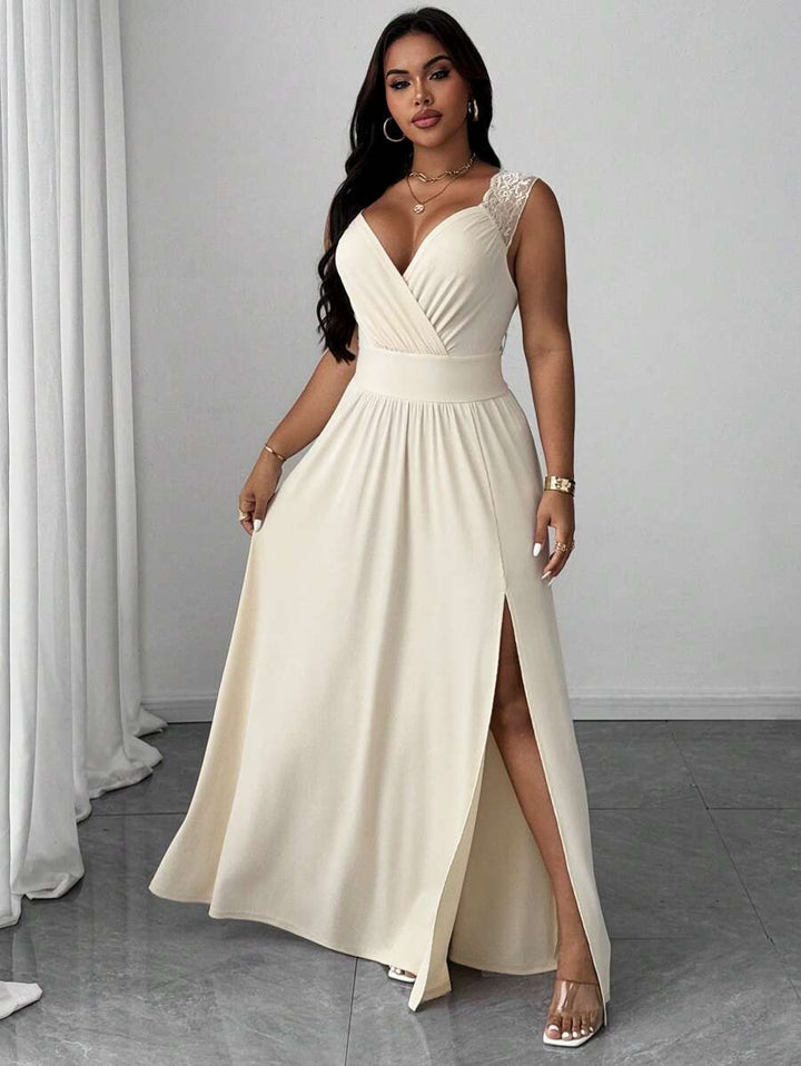 Rochie maxi SHEIN, crem