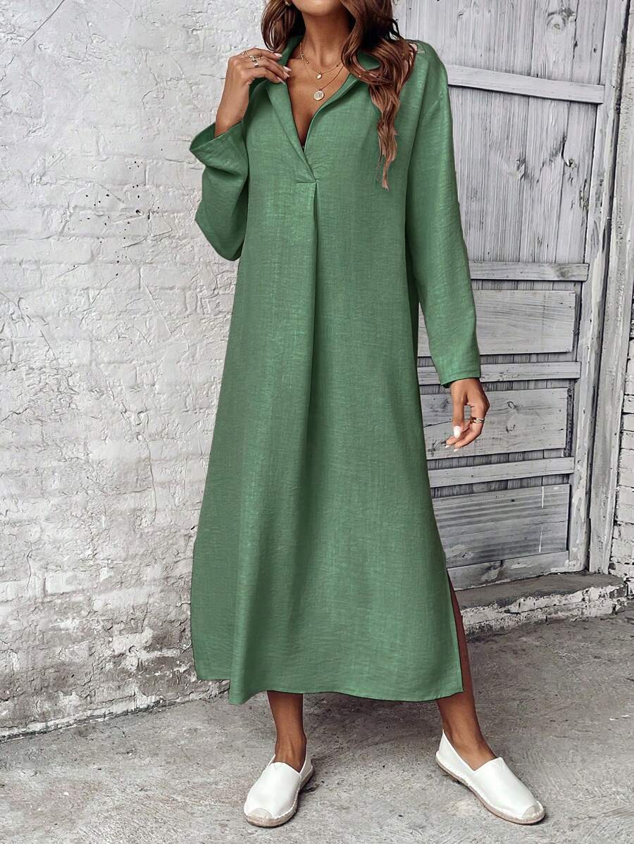 Rochie maxi SHEIN, verde