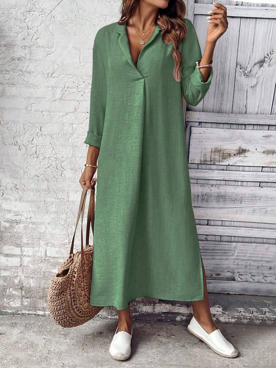 Rochie maxi SHEIN, verde