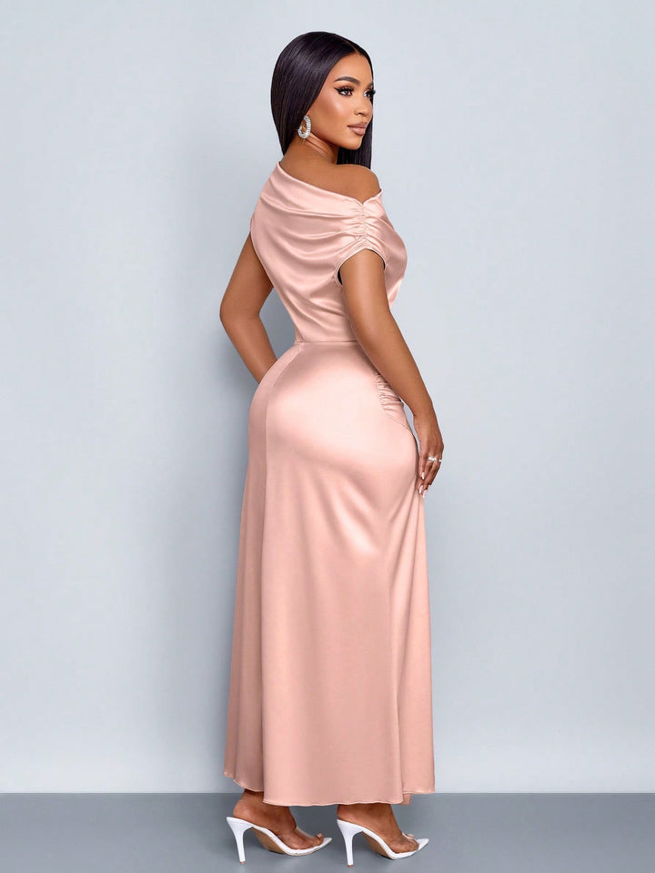 SHEIN maxi ruha, rózsaszín