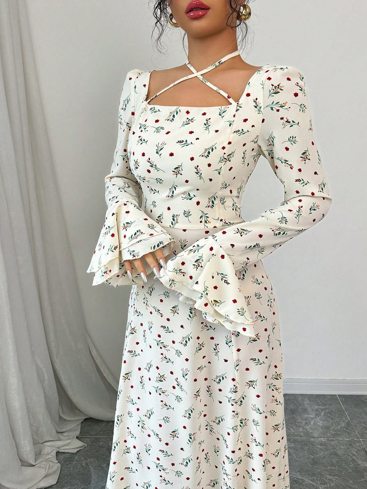 Rochie maxi SHEIN, portocaliu