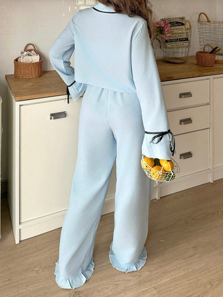 Pijama SHEIN, albastru