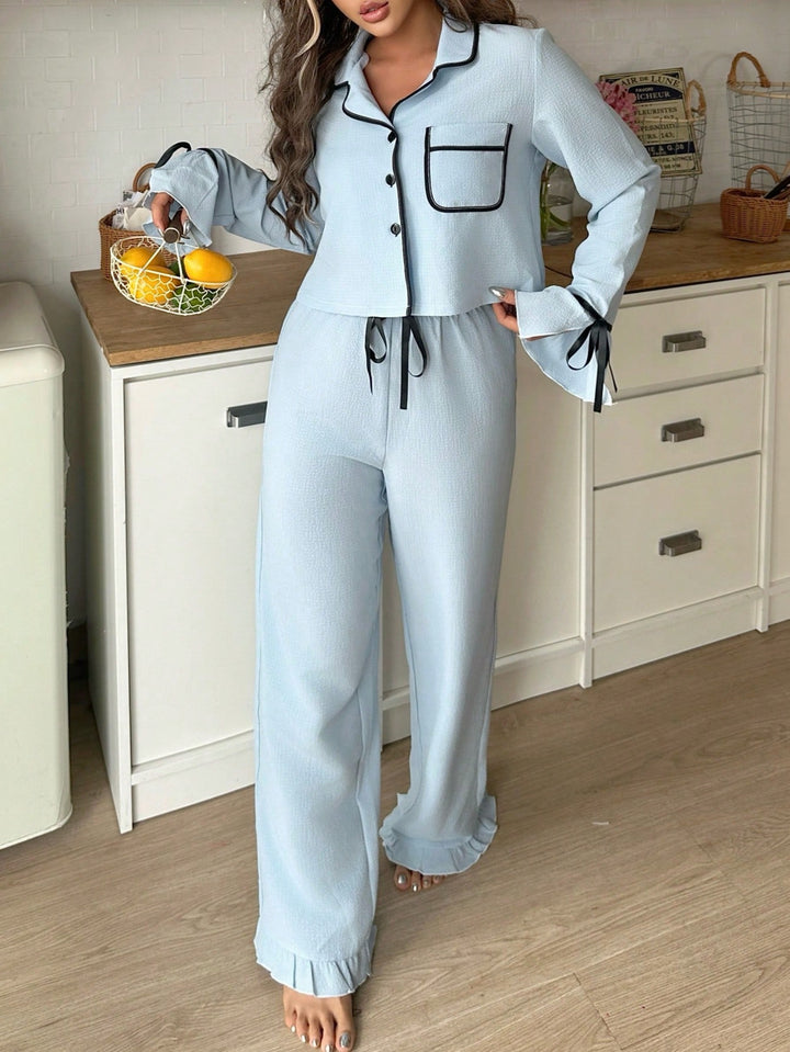 Pijama SHEIN, albastru