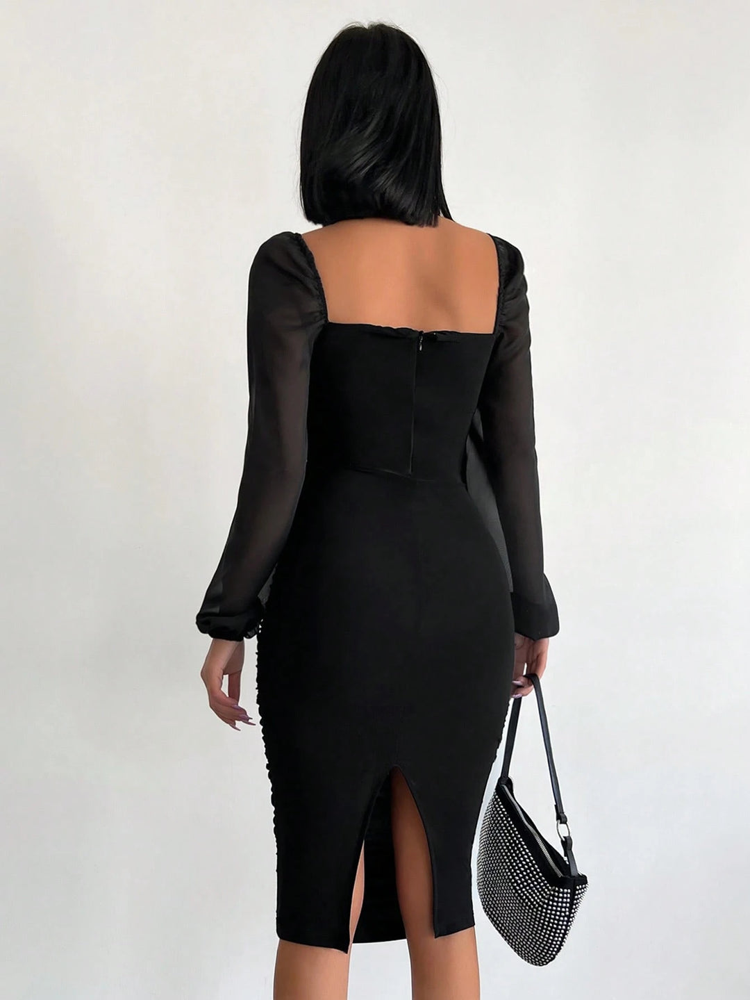 Rochie midi SHEIN, negru