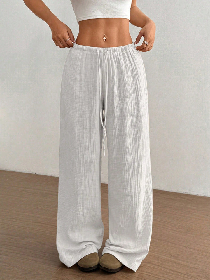 Pantaloni SHEIN, alb