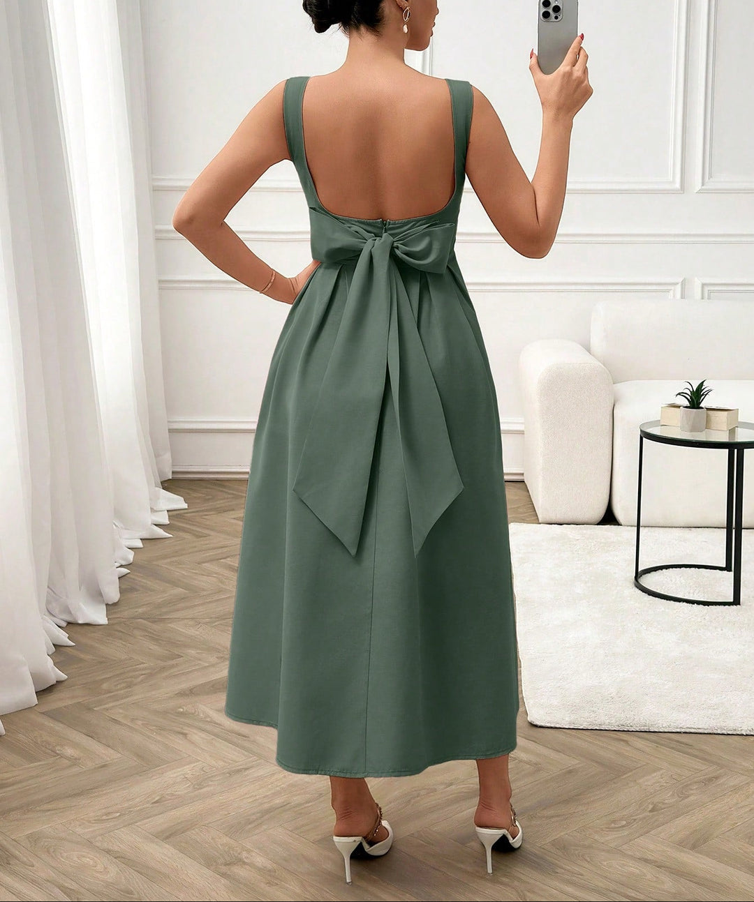 Rochie maxi Shein, verde