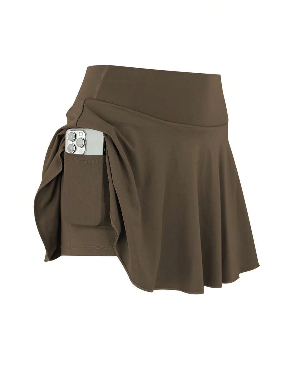 Fustă pantalon SHEIN, maro