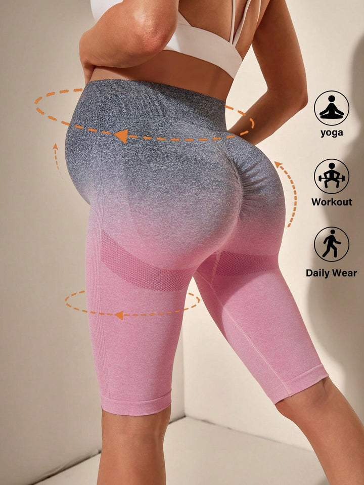 Pantalon capri SHEIN, roz