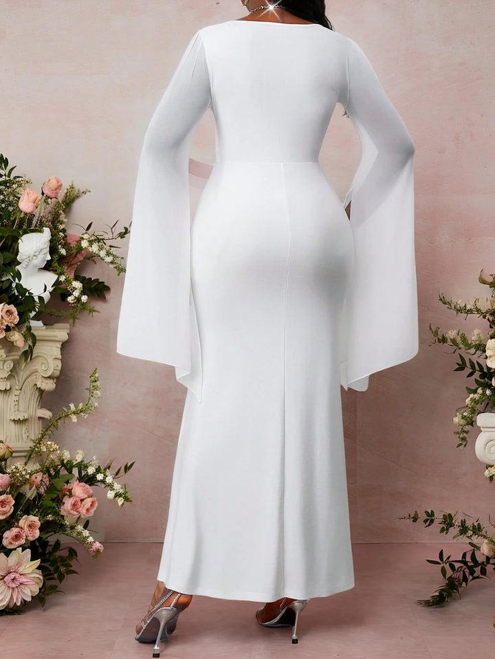Rochie maxi SHEIN, alb