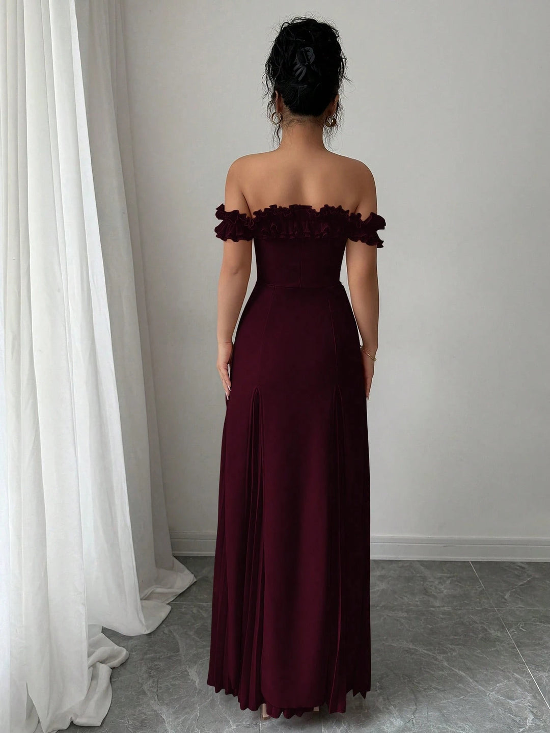 Rochie de ocazie SHEIN, vișiniu