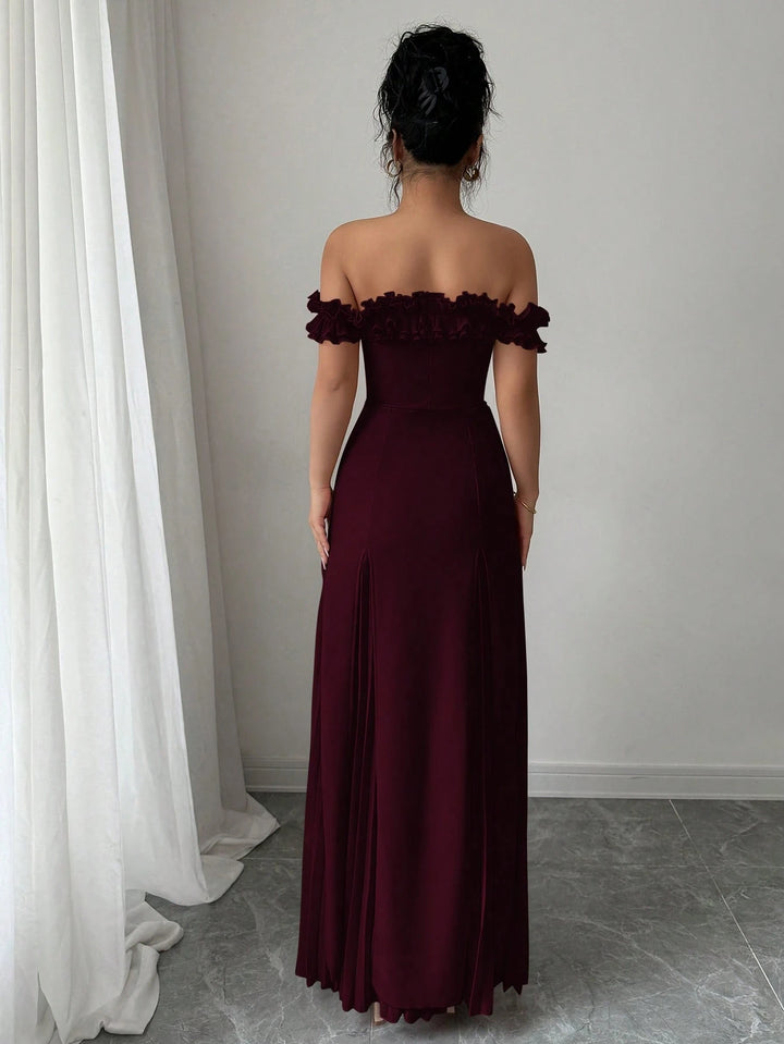 Rochie de ocazie SHEIN, vișiniu