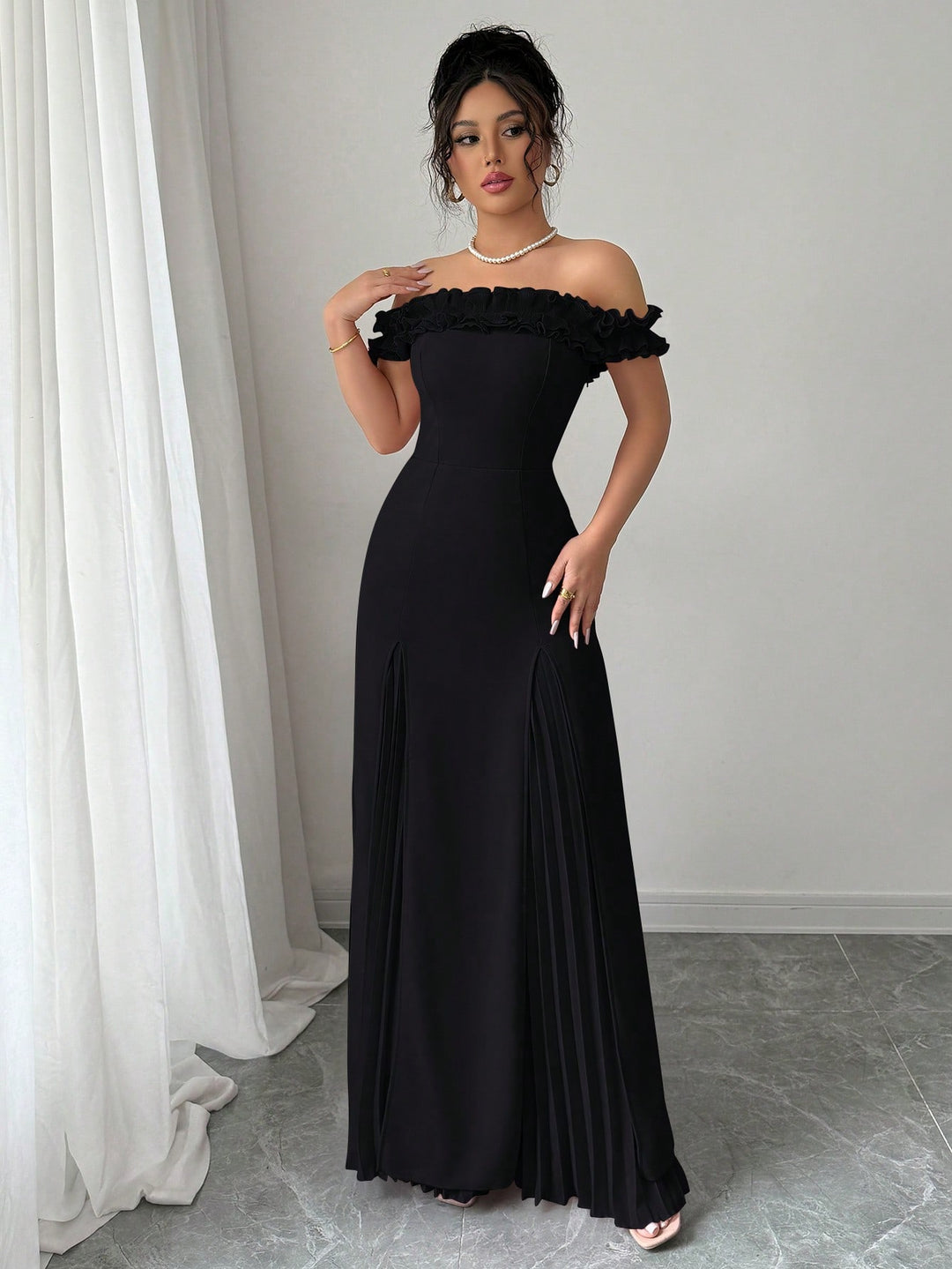 Rochie maxi SHEIN, negru