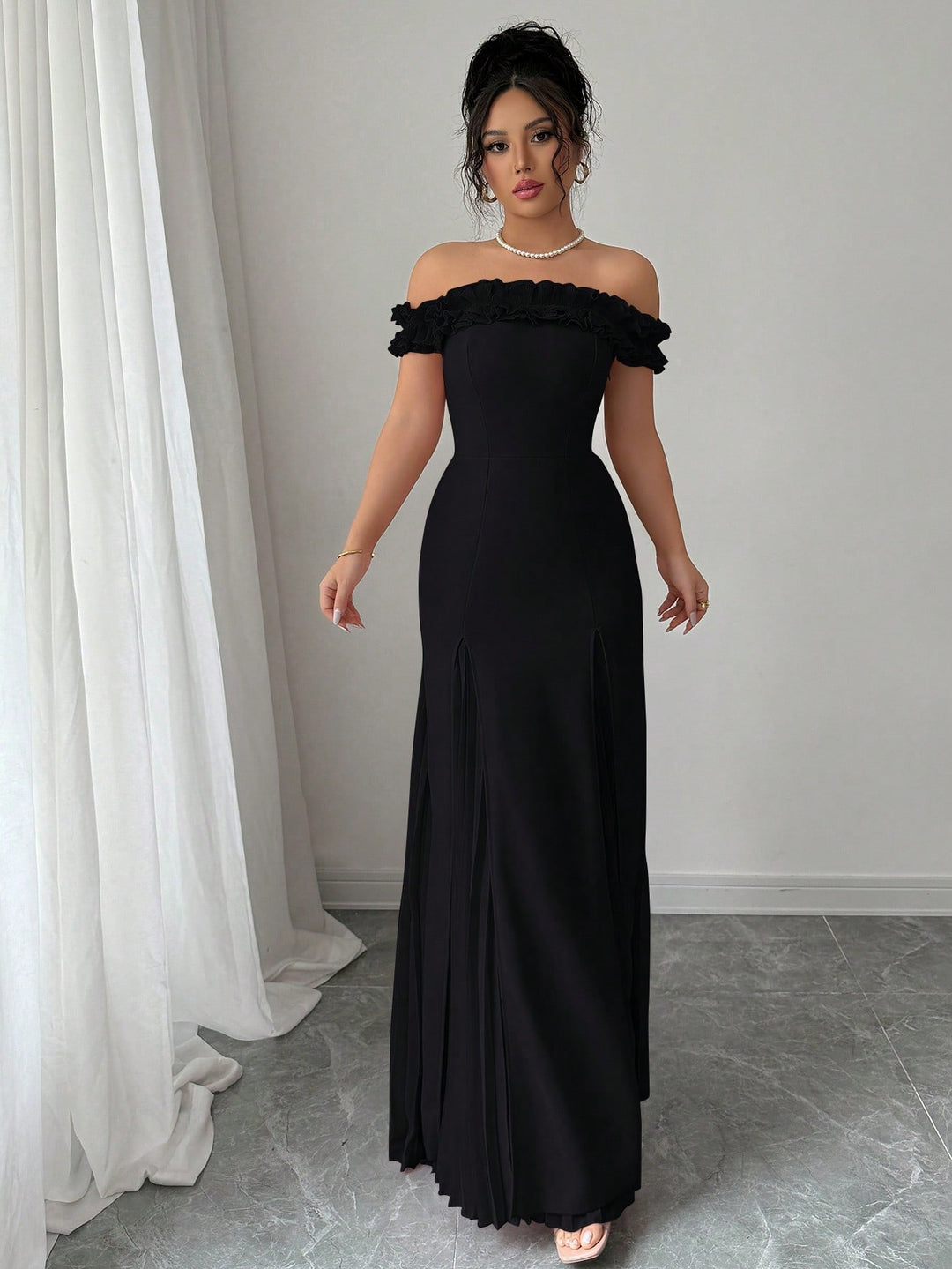 Rochie maxi SHEIN, negru