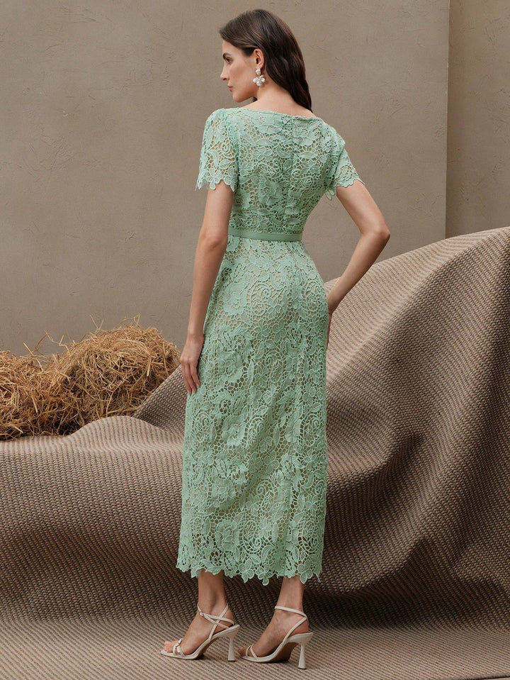 Rochie midi SHEIN, verde