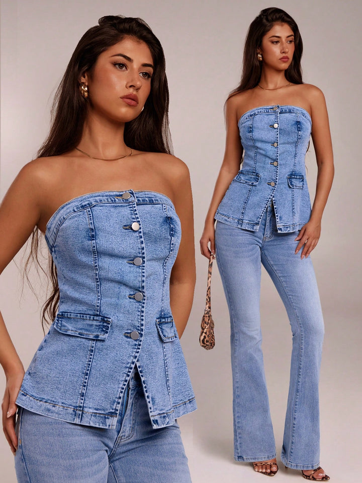 Top SHEIN, albastru