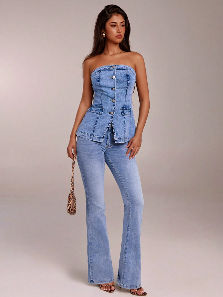 Top SHEIN, albastru